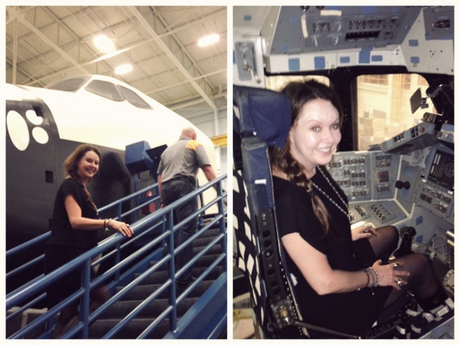 Sarah In Johnson Space Center in Houston (April 2014)
