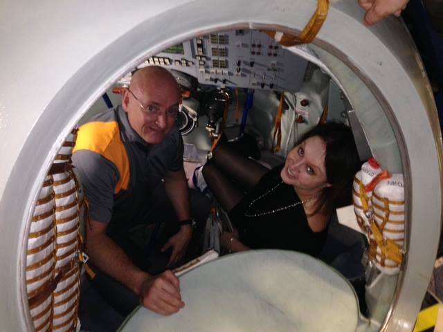 Sarah In Johnson Space Center in Houston (April 2014)