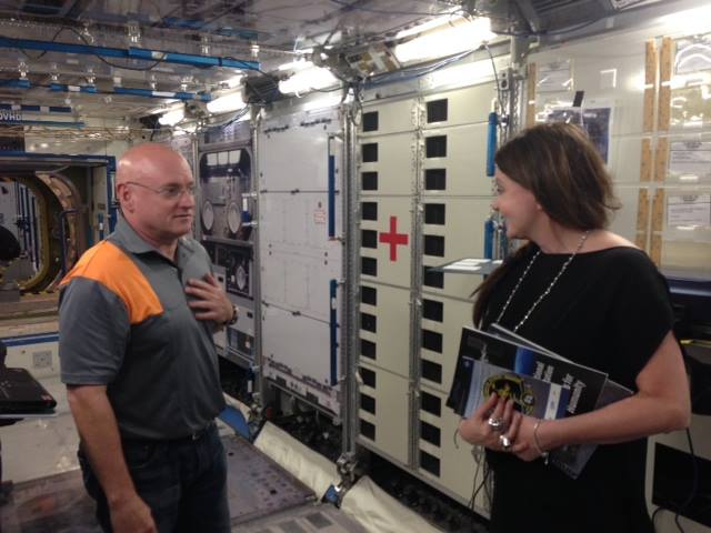 Sarah In Johnson Space Center in Houston (April 2014)